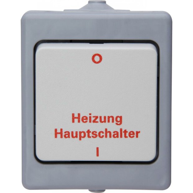 STANDARD - Heizungshauptschalter, Farbe: grau