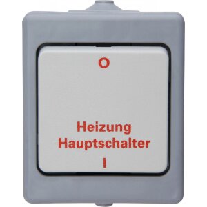 STANDARD - Heizungshauptschalter, Farbe: grau