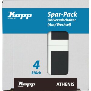 ATHENIS - Profi-Pack: 4 Universalschalter (Aus-/Wechsel),...