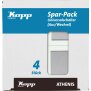 ATHENIS - Profi-Pack: 4 Universalschalter (Aus-/Wechsel), Farbe: stahl