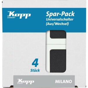 MILANO - Profi-Pack: 4x Universalschalter (Aus-/Wechsel),...