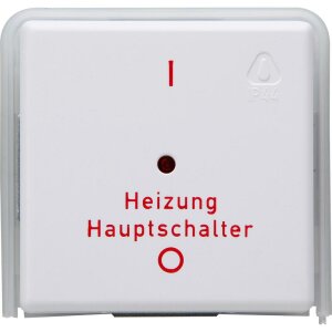 STANDRAD - Heizungshauptschalter, Farbe: arktisweiß