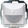 HK05/HK07 - INFRAcontrol T 180°, Infrarot-Bewegungsmelder, 2-Draht-Gerät, 5–300W, 50x50mm, Farbe: arktisweiß