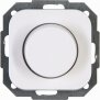 DONAU - Kombigerät - Druck-Wechselschalter, Dimmer, für LED, Glühlampen, Halogenlampen, Farbe: arktisweiß