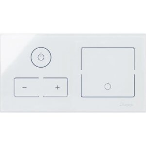 HKi8 - Glas-Sensor, 2-fach, für 1x Dimmer, 1x...