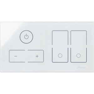 HKi8 - Glas-Sensor, 2-fach, für 1x Dimmer, 1x...