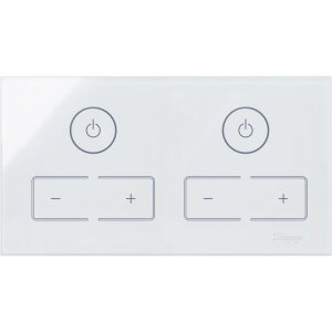 HKi8 - Glas-Sensor, 2-fach, für 2x Dimmer, Farbe:...