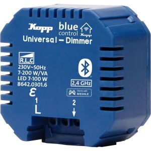 Blue-control Universal Dimmaktor, 1-Kanal, 2-Draht, mit...