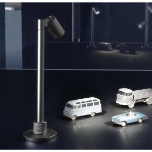 Displayleuchte, Herculis Small 150 mm, 1 W, 4000 K, Schwarz, Stromkonstant, 3 V/DC, Bemessungsstrom: