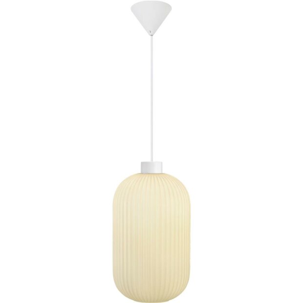 Milford 20 Pendelleuchte Opal weiss