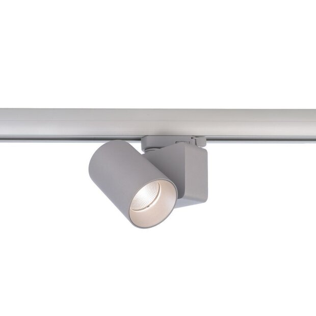 3-Phasen-Spot, Nihal Mini, 15 W, DIM, 4000 K, Silber, 220-240 V/AC