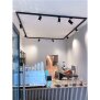 3-Phasen-Spot, Horus, 7 W, 3000 K, Schwarz, 220-240 V/AC