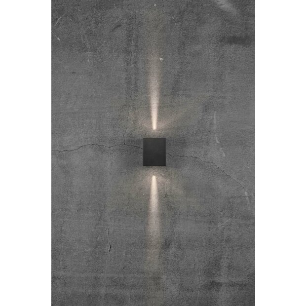Canto Kubi 2 Wandleuchte Schwarz