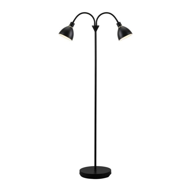 Ray Double Stehlampe Schwarz