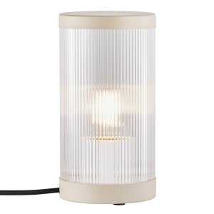 Coupar Tischlampe Sandfarbig