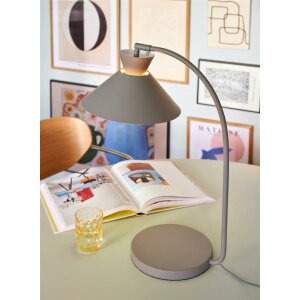 Dial Tischlampe Grau