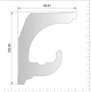 Mattes Deecken Wandprofil für LED-Stripes (Meterpreis)