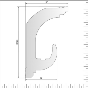 Detlef Decken Wandprofil für LED-Stripes (Meterpreis)