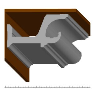 Joris Decken Wandprofil für LED Stripes unf Einbaustrahler (Meterpreis)