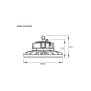 Hallentiefstrahler All-in-One Serie UFO-200WX