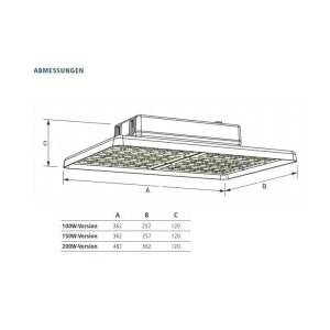 Hallentiefstrahler Serie RKU 100W 4000K Neutralweiß