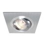 Deko-Light, Deckeneinbauring, Eckig Tilt, 1x max 35 W MR16, Silber, Spannungskonstant, dimmbar über