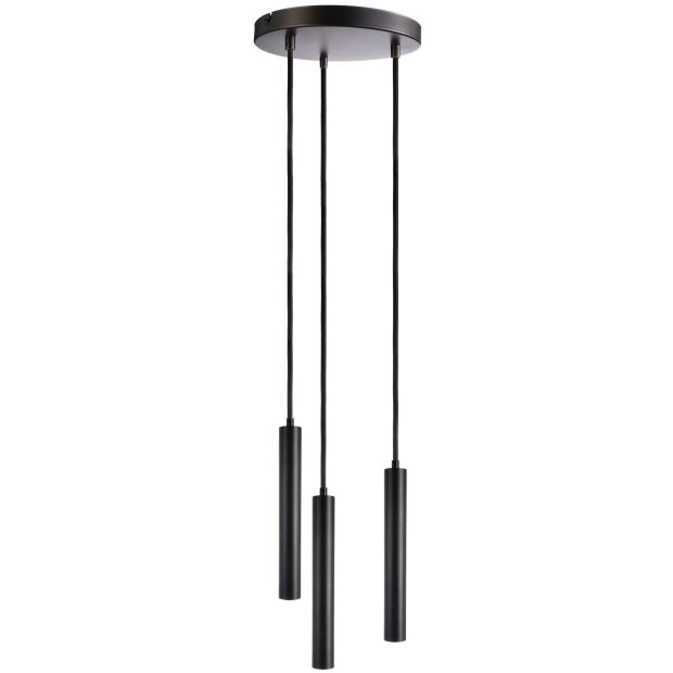 Pendelleuchte, Slim, 15 W, 3000 K, Schwarz, 200-240 V/AC, 50 / 60 Hz, IP 20