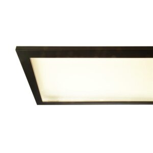 Pendelleuchte, LED Panel transparent, Eckig, 50 W, DIM, 3000/4000 K, Schwarz, 220-240 V/AC