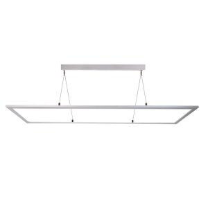 Pendelleuchte, LED Panel transparent, Eckig, 50 W, DIM,...