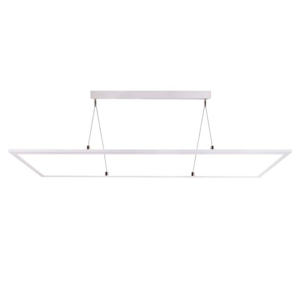 Pendelleuchte, LED Panel transparent, Eckig, 50 W, DIM, 3000/4000 K, Weiß, 220-240 V/AC