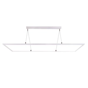 Pendelleuchte, LED Panel transparent, Eckig, 50 W, DIM,...