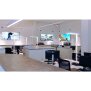 Stehleuchte, Office One Motion Up and Down, 80 W, Touch DIM, 3000 K, Aluminium, 220-240 V/AC