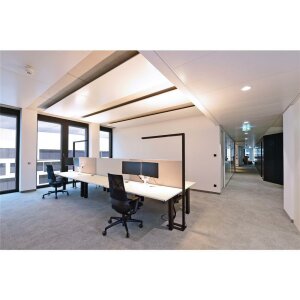 Stehleuchte, Office Three Motion CCT Up and Down, 80 W, Touch DIM, 3000-5700 K, Grau, 200-240 V/AC