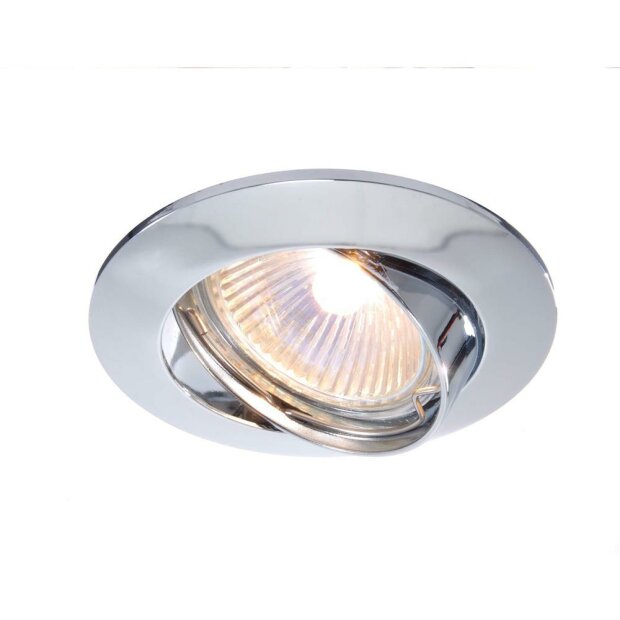 Deko-Light, Deckeneinbauring, Rund Tilt, 1x max 50 W MR16, Silber, Spannungskonstant, dimmbar über o