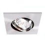 Deko-Light, Deckeneinbauring, Eckig Tilt, 1x max 50 W MR16, Silber, Spannungskonstant, dimmbar über