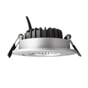 Deckeneinbauleuchte, Dione, 8,5 W, DIM, 3000 K, Silber, 220-240 V/AC