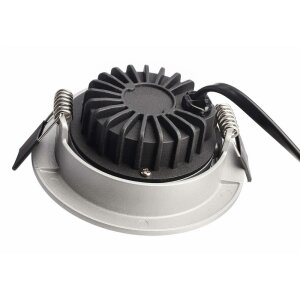 Deckeneinbauleuchte, Dione, 8,5 W, DIM, 3000 K, Silber, 220-240 V/AC
