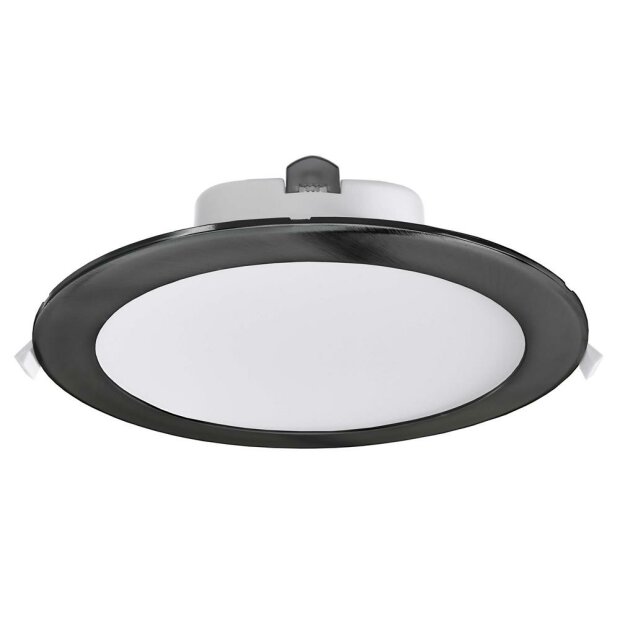 Deckeneinbauleuchte, Acrux 195 mm, 26 W, DIM, 3000/4000/6000 K, Schwarz, 220-240 V/AC