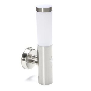 Wandaufbauleuchte, Nova II Motion, 1x max. 40 W E27, Silber, 220-240 V/AC