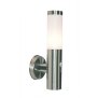 Wandaufbauleuchte, Nova II Motion, 1x max. 40 W E27, Silber, 220-240 V/AC