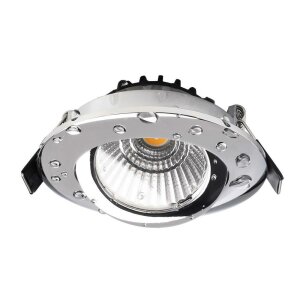 Deckeneinbauleuchte, Dione IP, 8,5 W, DIM, 2700 K, Chrom,...