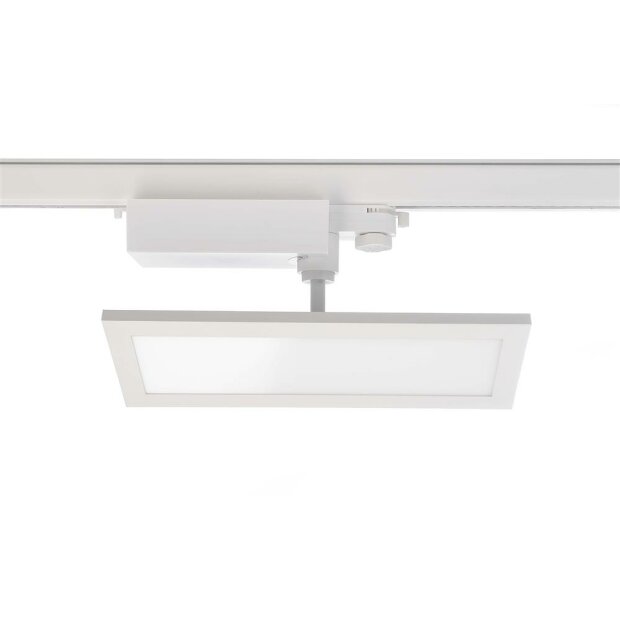 3-Phasenleuchte, Panel Track Light, 20 W, 3000 K, Weiß, 110-240 V/AC