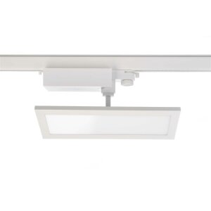 3-Phasenleuchte, Panel Track Light, 20 W, 3000 K, Weiß, 110-240 V/AC