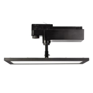 3-Phasenleuchte, Panel Track Light, 20 W, 4000 K, Schwarz, 110-240 V/AC