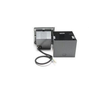 Bodeneinbauleuchte, Square COB I, 7,7 W, 3000 K, Silber, 220-240 V/AC