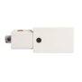 1-Phasen Schienensystem, D One Einspeiser, links, weiß, 220-240 V/AC
