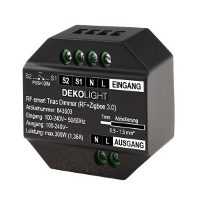 Deko-Light, Steuerung RF, RF-smart, Triac-Dimmer, 230V, 300W, IP20, Spannungskonstant, Mit Phasenabs