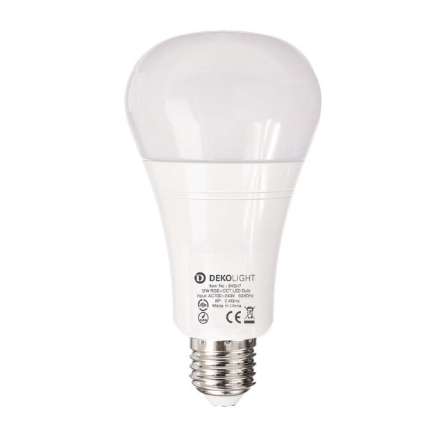 Deko-Light, Leuchtmittel, RF-smart, E27, DIM, 2700-6500 K, 220 Grad, 12 W