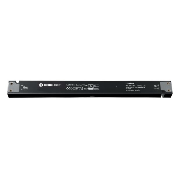 Deko-Light, Netzgerät (CV, DC), LONG-FLAT, CV, LT-240-24, Spannungskonstant, 240 W, 220-240 V/AC, Au