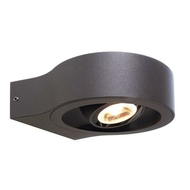 Wandaufbauleuchte, Swive, 8,4 W, 3000 K, Anthrazit, 220-240 V/AC